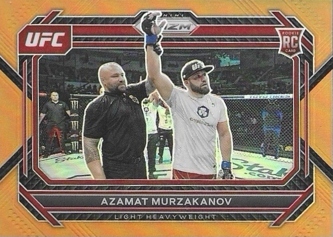 Azamat Murzakanov 2023 Panini Prizm UFC Base #18 Orange