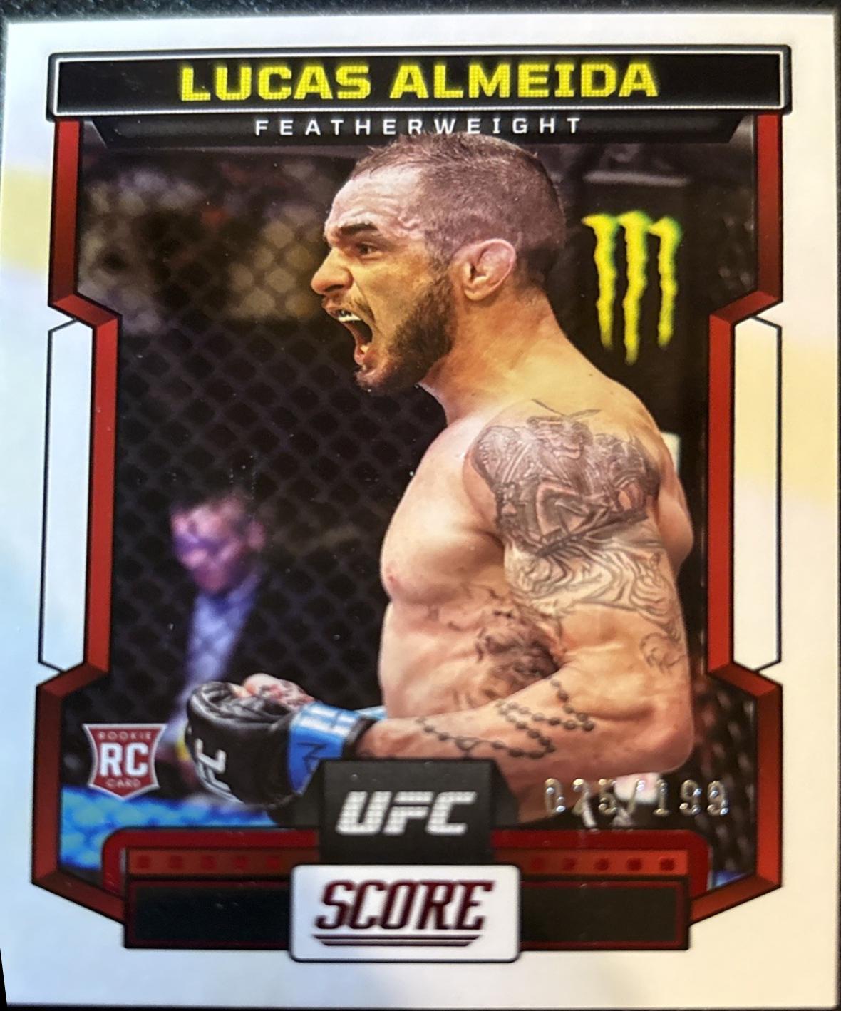 Lucas Almeida 2023 Panini Chronicles UFC Base Score #198 Red