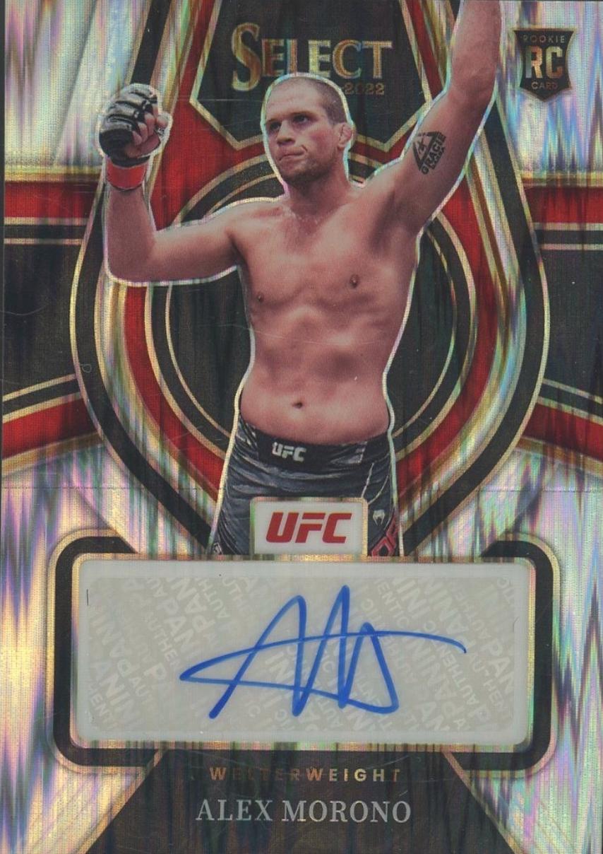 Alex Morono 2022 Panini Select UFC Rookie Signatures #6 Flash
