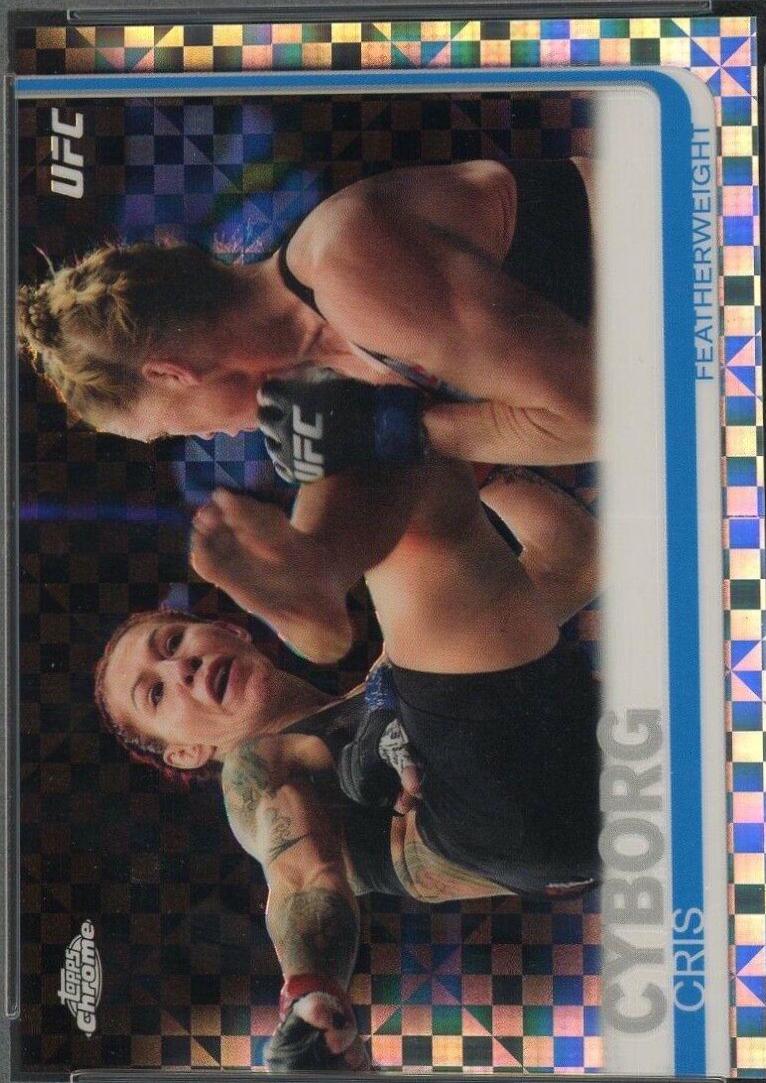 Cris Justino 2019 Topps Chrome UFC Base #69 Xfractor