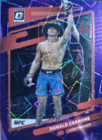Donald Cerrone 2022 Panini Donruss Optic UFC Base #33 Purple Velocity