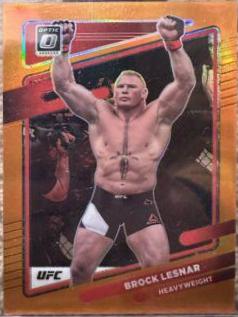 Brock Lesnar 2022 Panini Donruss Optic UFC Base #83 Orange