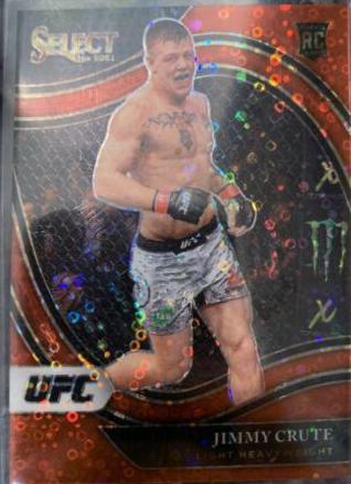 Jimmy Crute 2021 Panini Select UFC Octagonside #251 Red Disco