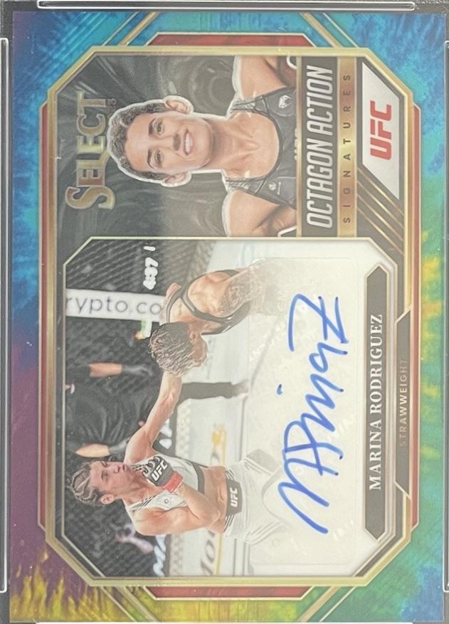 Marina Rodriguez 2023 Panini Select UFC Octagon Action Signatures #22 Tie-Dye