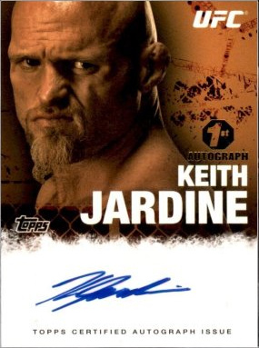 Keith Jardine 2010 Topps UFC Fighter and Personalities Autographs #FA-KJ Red