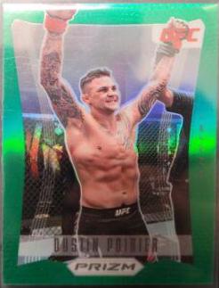 Dustin Poirier 2022 Panini Prizm UFC Prizm Flashback #14 Green