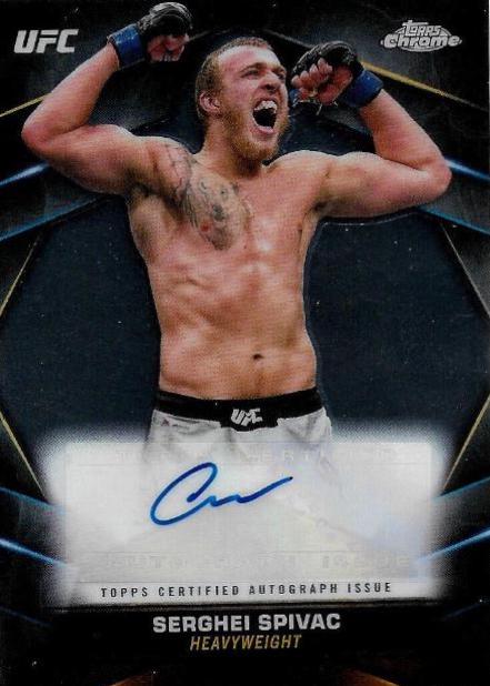 Serghei Spivac 2024 Topps Chrome UFC Chrome Veteran Autographs #CVA-SSP
