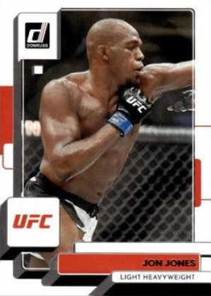 Jon Jones 2023 Panini Donruss UFC Base #44 Press Proof Silver