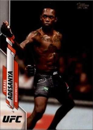Israel Adesanya 2020 Topps UFC Base #75 Red