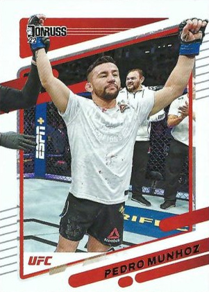 Pedro Munhoz 2022 Panini Donruss UFC Base #76 Press Proof Purple