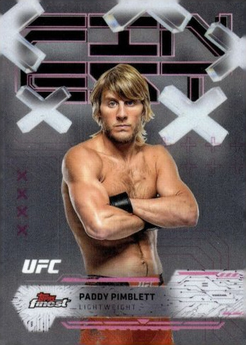 Paddy Pimblett 2025 Topps Finest UFC Base Common #10 Red Black Vapor Refractor