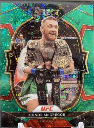 Conor McGregor 2023 Panini Select UFC Octagonside #296 Green Disco