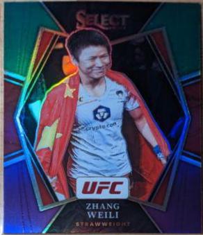 Zhang Weili 2022 Panini Select UFC Premier Level #105 Green and Purple