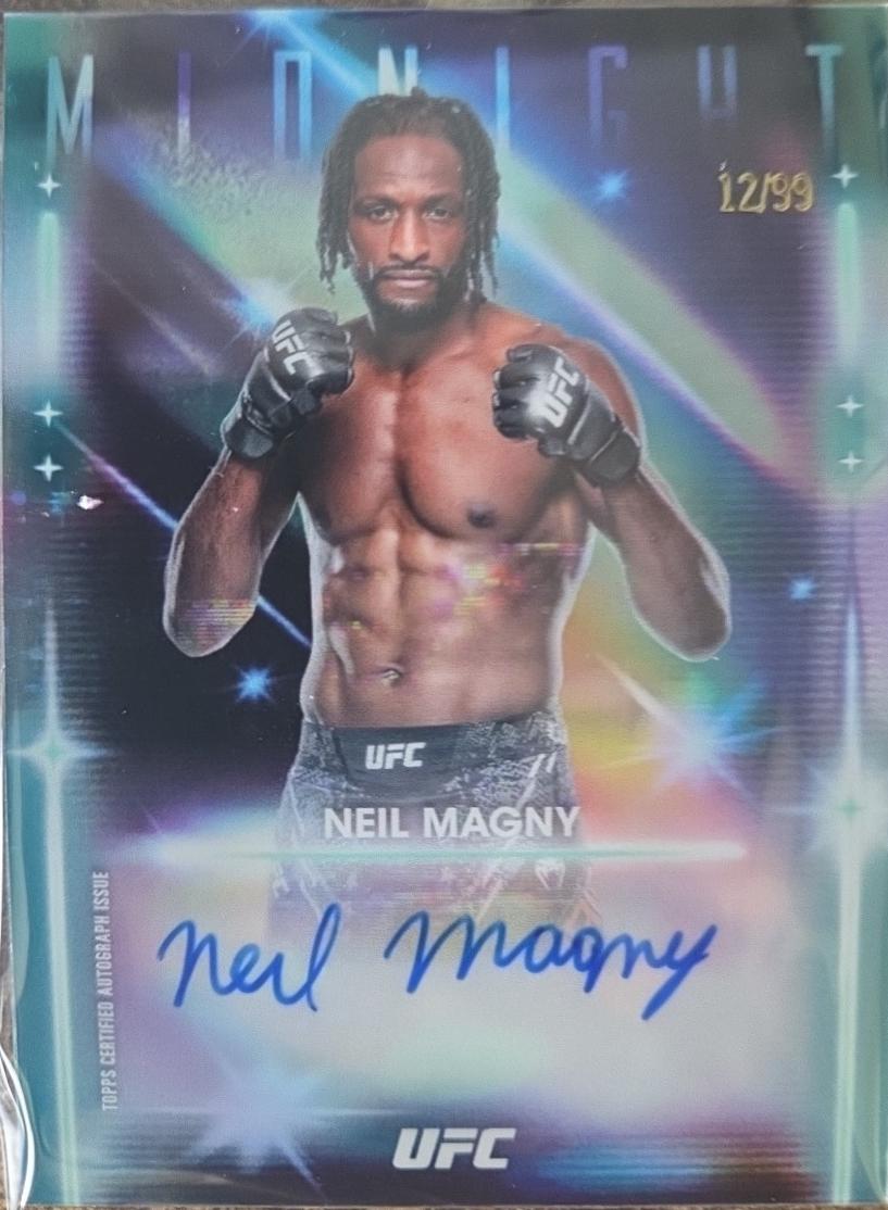 Neil Magny 2025 Topps Midnight UFC Glimmer Graphs #GRG-NM Twilight