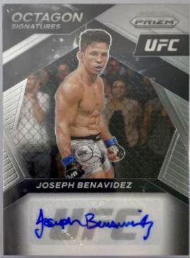 Joseph Benavidez 2021 Panini Prizm UFC Octagon Signatures #10 Silver