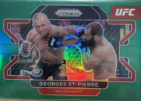 Georges St-Pierre 2022 Panini Prizm UFC Base #61 Green