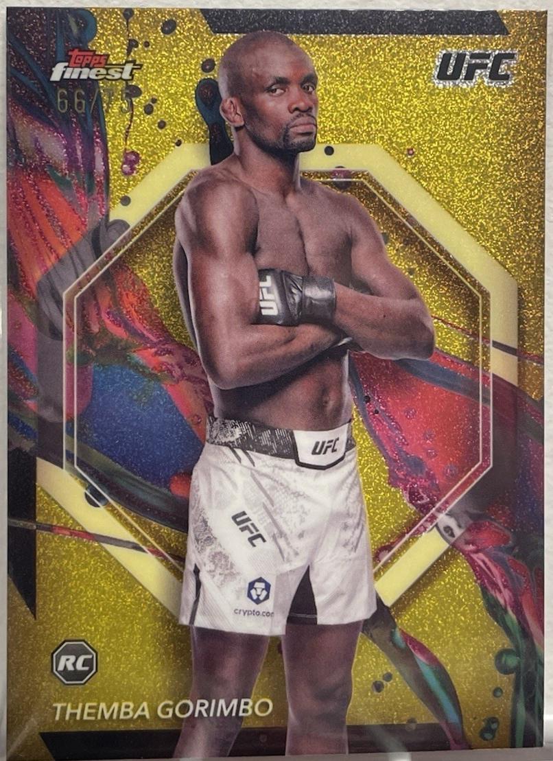 Themba Gorimbo 2024 Topps Finest UFC Base Common #79 Die-Cut Refractor