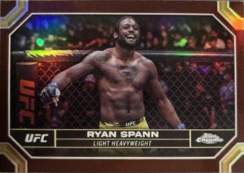 Ryan Spann 2024 Topps Chrome UFC Base #171 Magenta Refractor