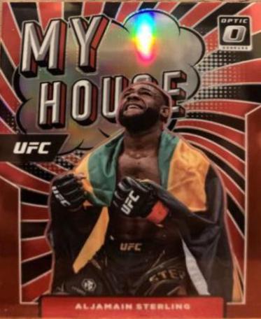 Aljamain Sterling 2022 Panini Donruss Optic UFC My House #18 Red