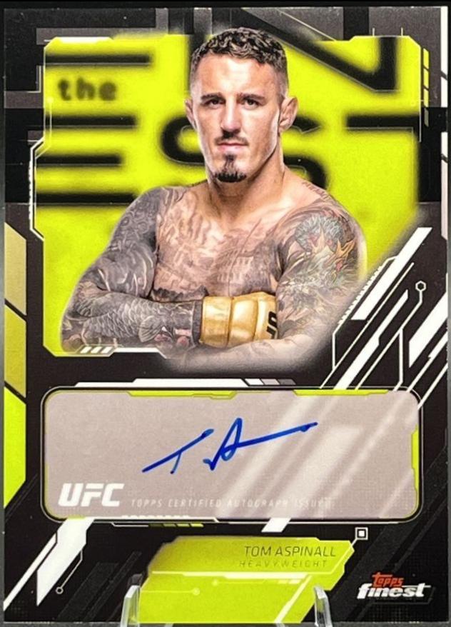 Tom Aspinall 2025 Topps Finest UFC The Finest #TFA-TA Refractor