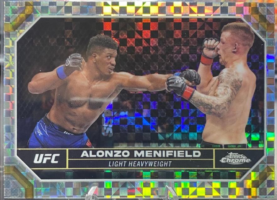 Alonzo Menifield 2024 Topps Chrome UFC Base #168 X-Fractor