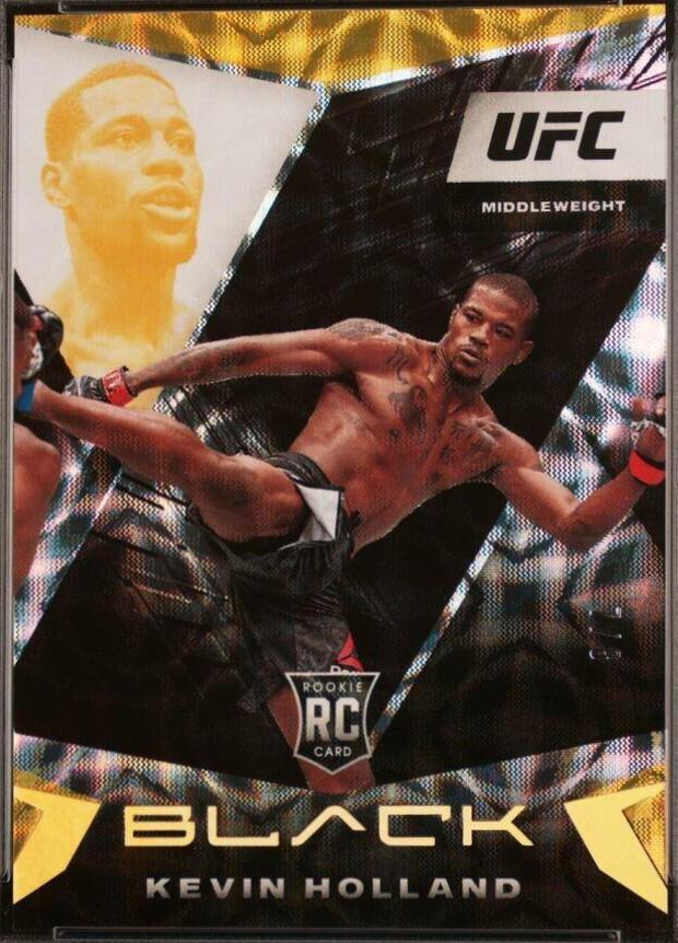 Kevin Holland 2021 Panini Chronicles UFC Base Black #114 Asia Gold