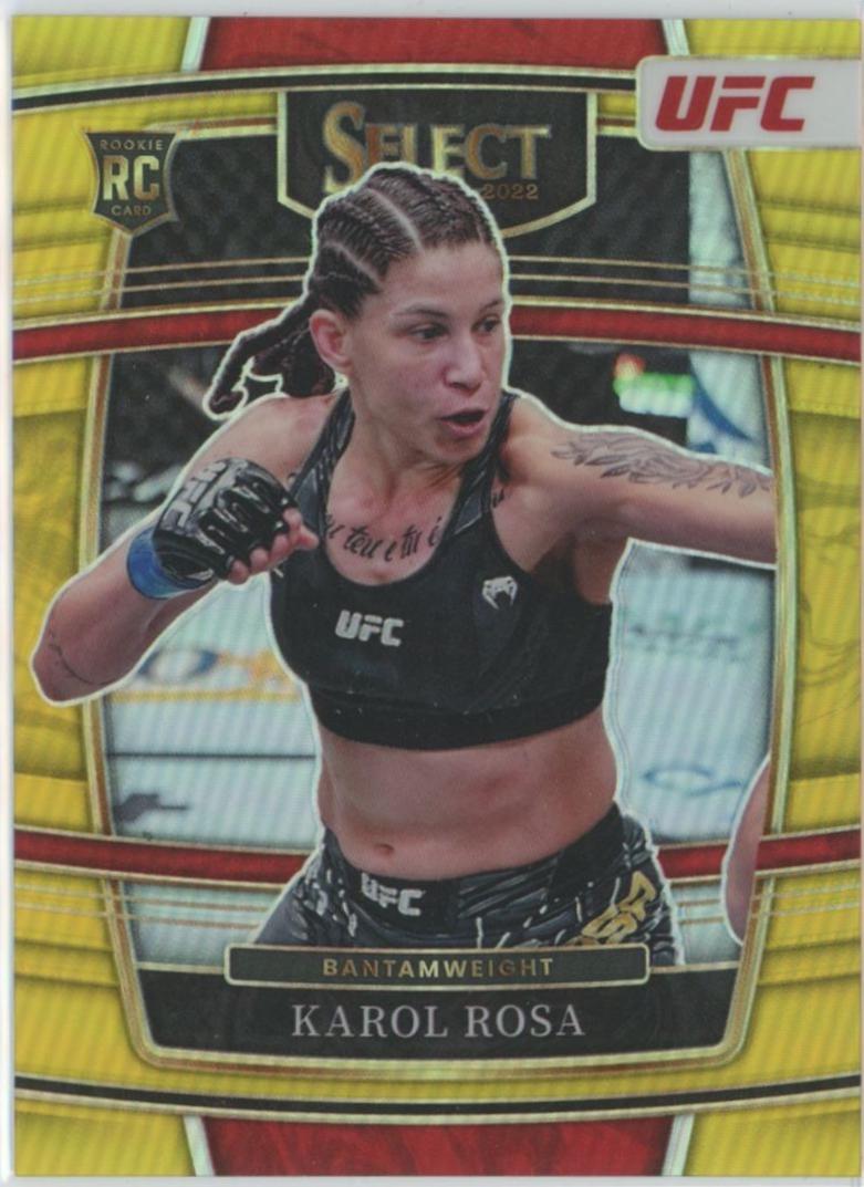 Karol Rosa 2022 Panini Select UFC Concourse #3 Gold