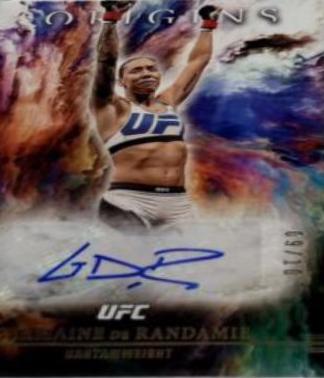Germaine de Randamie 2021 Panini Chronicles UFC Origins Autographs #16 Platinum