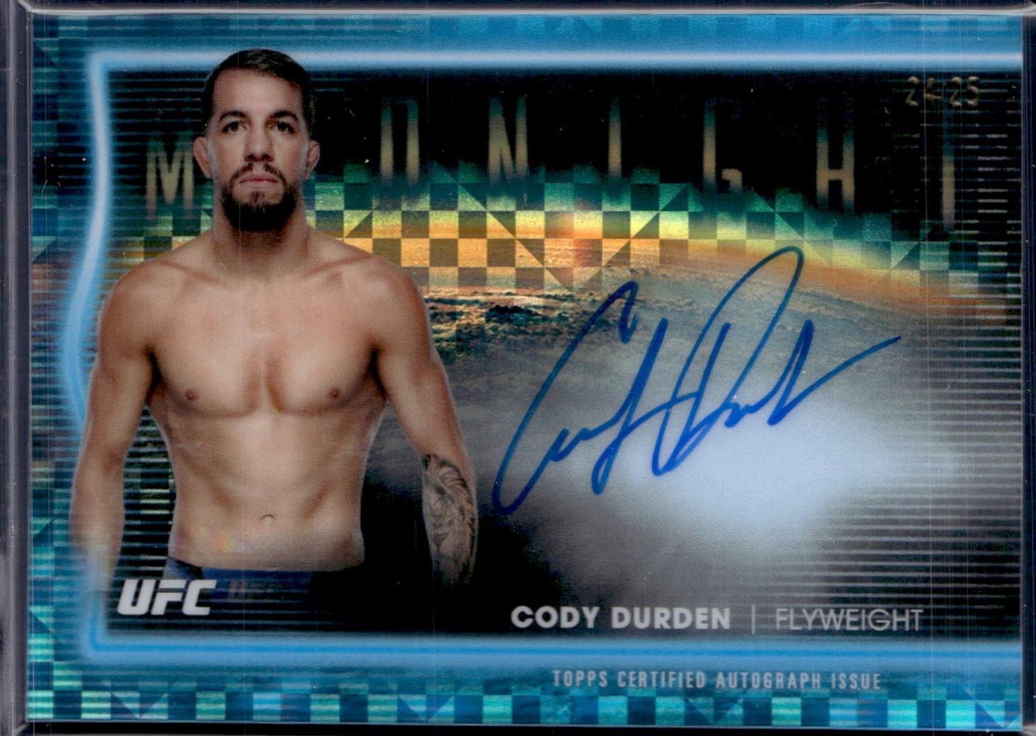 Cody Durden 2025 Topps Midnight UFC Horizon Signatures #HNS-CD Moonrise