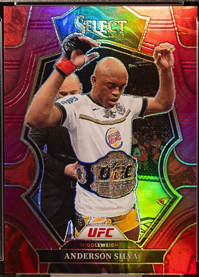 Anderson Silva 2023 Panini Select UFC Octagonside #214 Maroon
