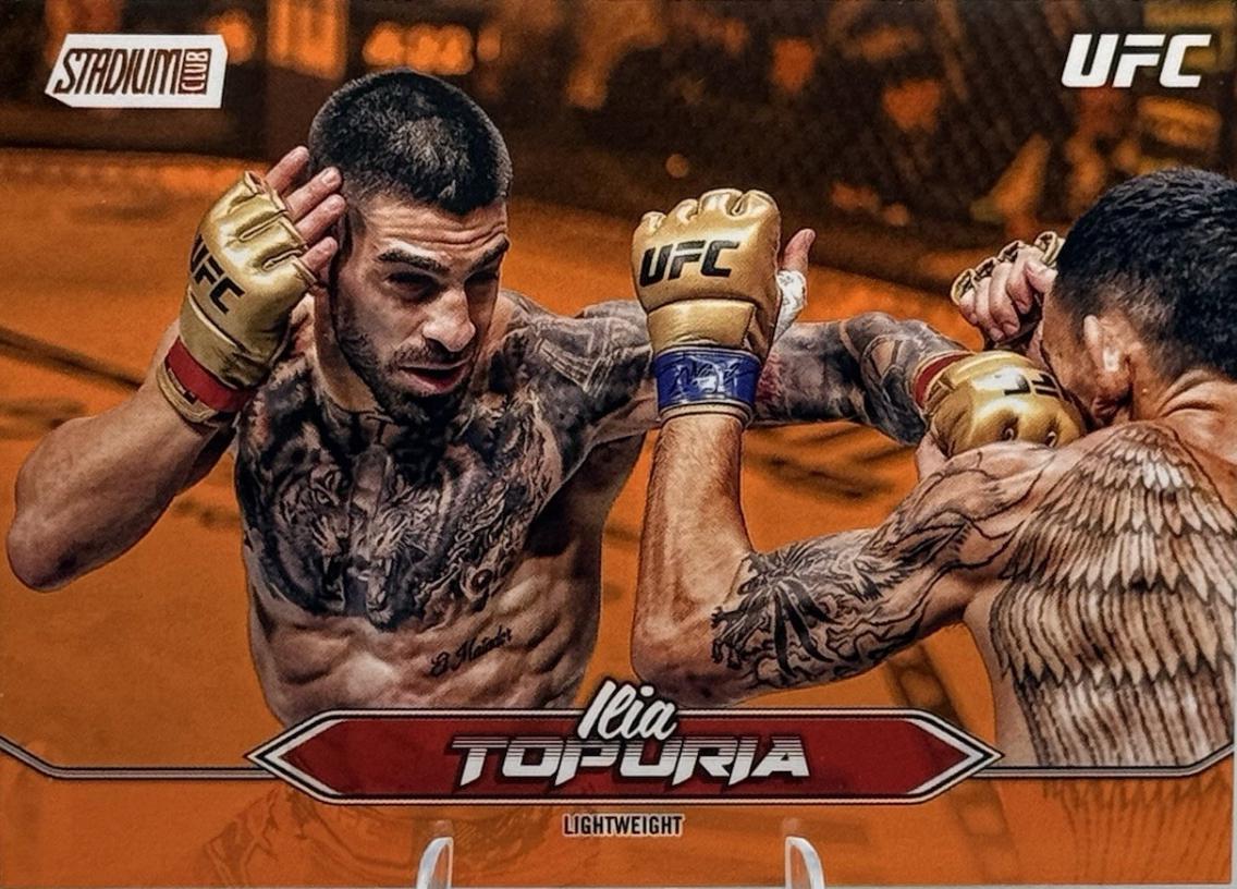 Ilia Topuria 2025 Topps Stadium Club UFC Base #23 Orange
