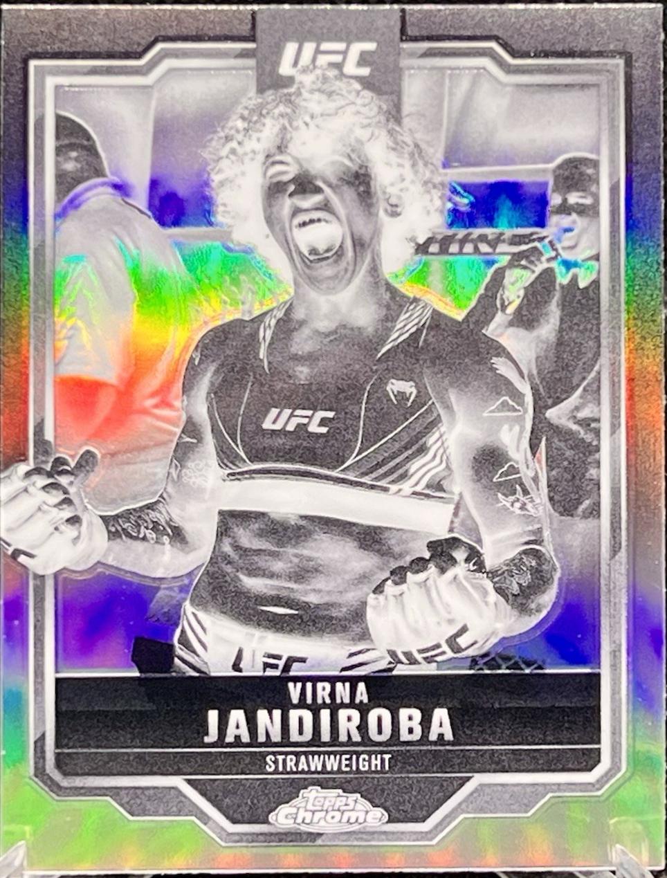 Virna Jandiroba 2025 Topps Chrome UFC Base #123 Negative Refractor