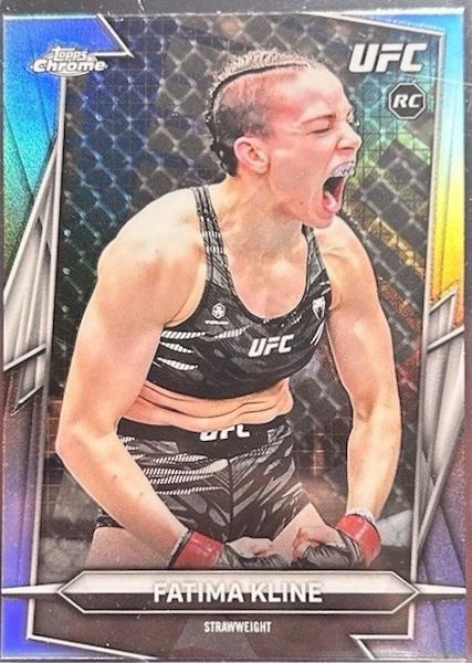 Fatima Kline 2026 Topps Chrome UFC Base #158 Sonar Refractor