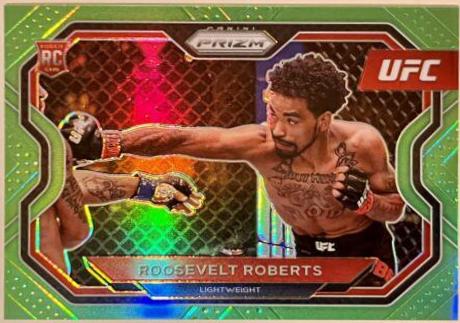 Roosevelt Roberts 2021 Panini Prizm UFC Base #117 Neon Green