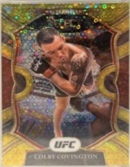 Colby Covington 2021 Panini Select UFC Octagonside #264 Gold