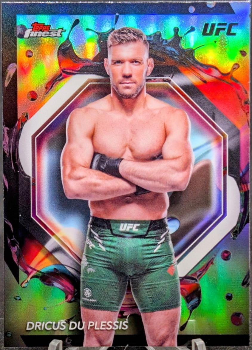 Dricus Du Plessis 2024 Topps Finest UFC Base Rare #280 Refractor
