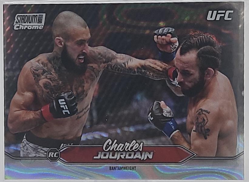Charles Jourdain 2025 Topps Stadium Club UFC Base Chrome #C-136 Lava