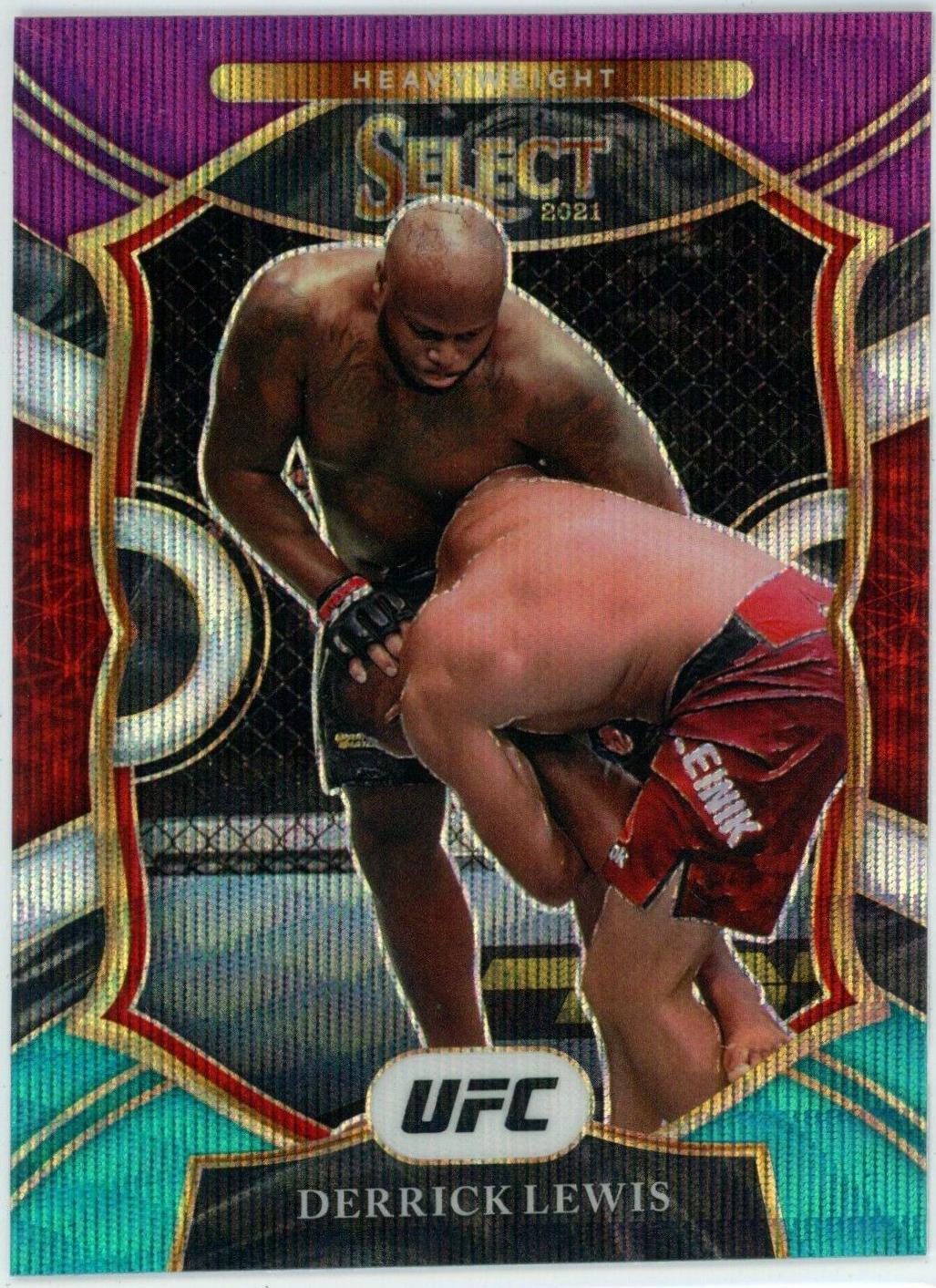 Derrick Lewis 2021 Panini Select UFC Concourse #22 Tri Color