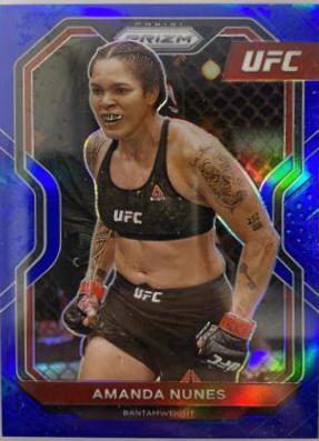 Amanda Nunes 2021 Panini Prizm UFC Base #66 Blue