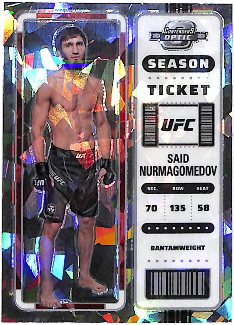 Said Nurmagomedov 2023 Panini Chronicles UFC Base Contenders Optic Season Ticket #356 Silver