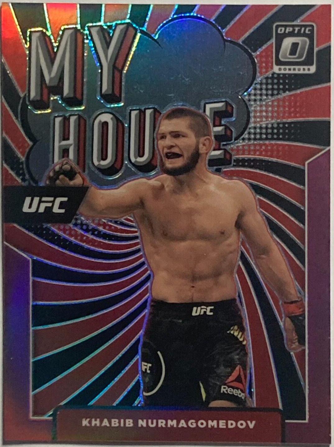 Khabib Nurmagomedov 2022 Panini Donruss Optic UFC My House #15 Pink