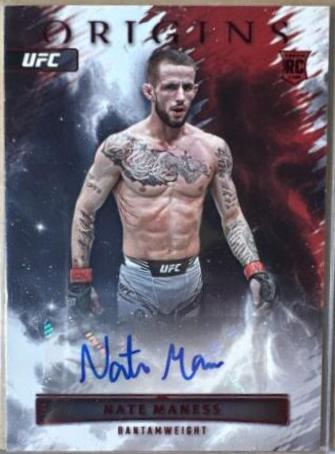 Nate Maness 2023 Panini Chronicles UFC Origins Autographs #11 Gold