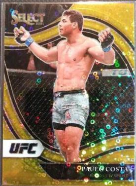 Paulo Costa 2021 Panini Select UFC Octagonside #232 Gold Disco