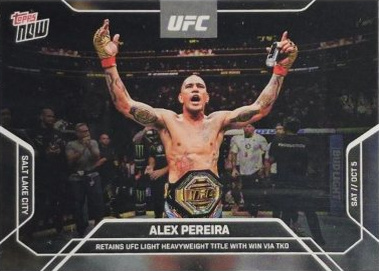 Alex Pereira Topps Now UFC Base #24 Red
