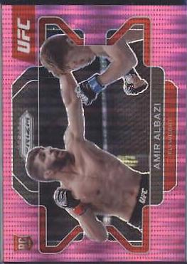 Amir Albazi 2022 Panini Prizm UFC Base #75 Pink Pulsar