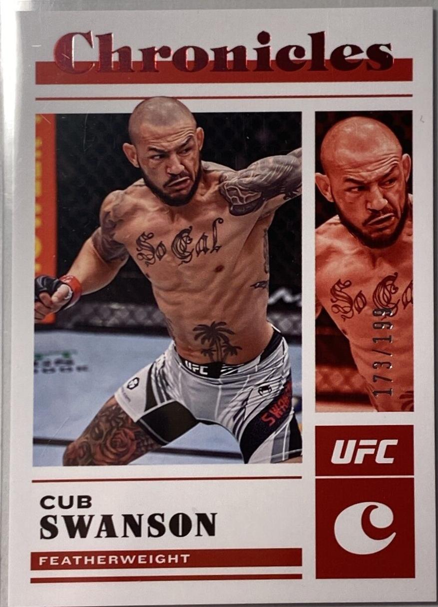 Cub Swanson 2023 Panini Chronicles UFC Base Chronicles #55 Red