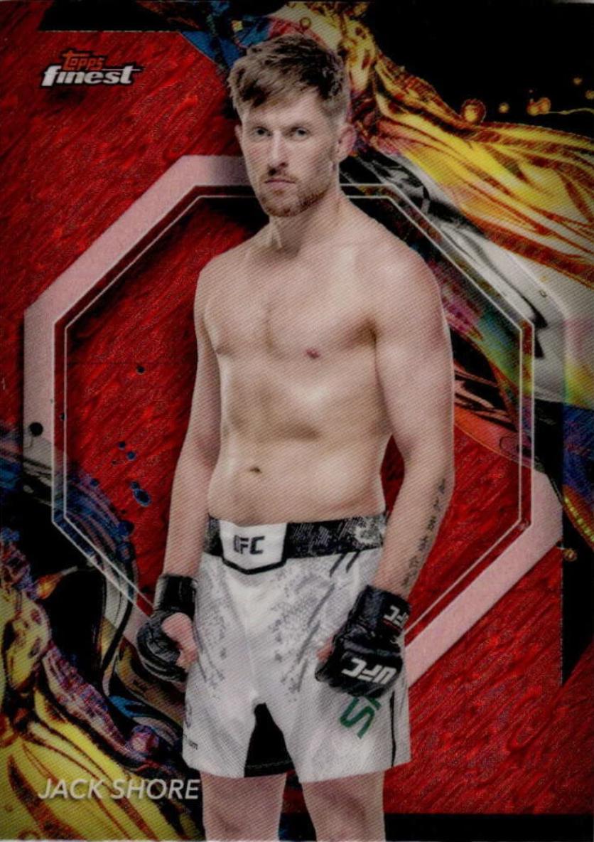 Jack Shore 2024 Topps Finest UFC Base Uncommon #131 Red Shimmer Refractor
