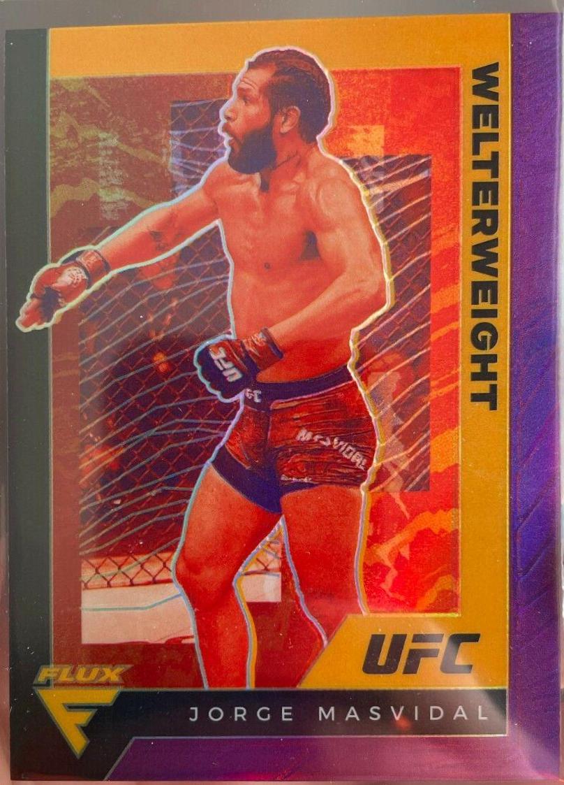 Jorge Masvidal 2021 Panini Chronicles UFC Base Flux #248 Purple