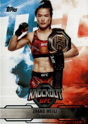 Zhang Weili 2025 Topps Knockout UFC Base #71 Platinum