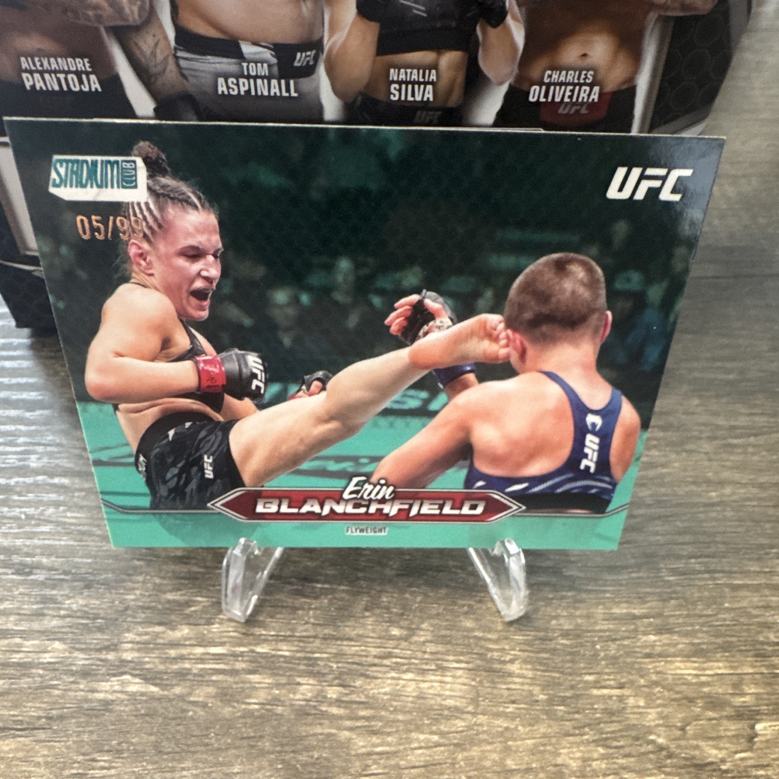 Erin Blanchfield 2025 Topps Stadium Club UFC Base #48 Turquoise